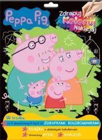 Peppa Pig Zdrapuj, koloruj, naklejaj Wyprzedaż