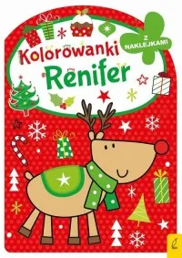 Nowy Święty Mikołaj Kolorowanka z wykrojnikiem. Kolorowanki z naklejkami